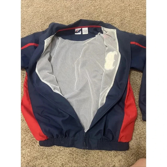 Majestic Boston Red Sox Mens Zip Up Jacket Size‎ MT Training Warm Up Windbreaker - Picture 6 of 11